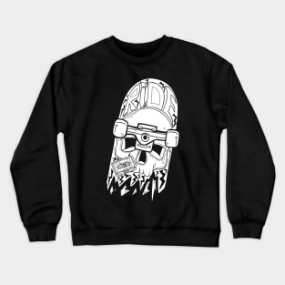 Skull Ride white Crewneck Sweatshirt